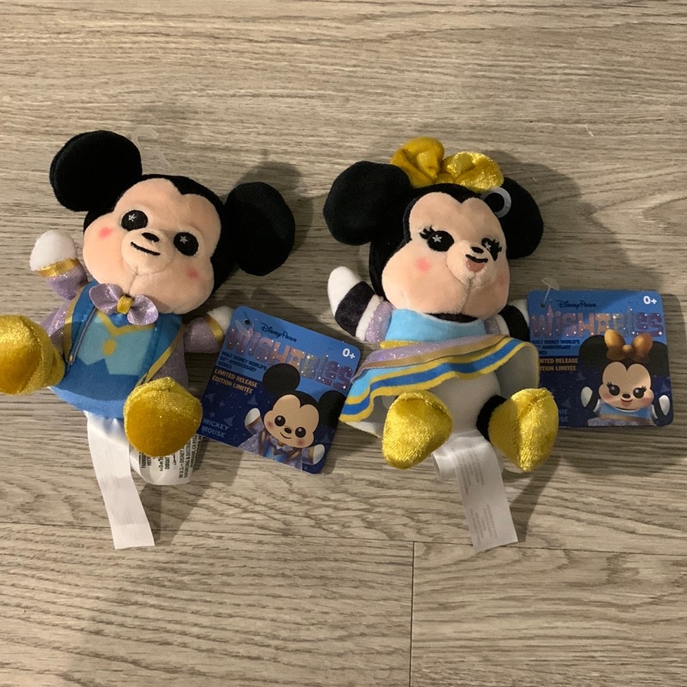 Mickey and Minnie 50th Anniversary Wishables bundle